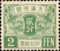 满洲国第一次发行（大豆图）印花税票